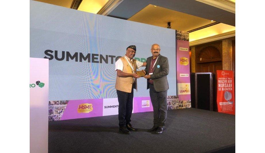 Matrix Comsec conferred with the Time2Leap R&D Award for its Face Recognition device at the MSME Investor, Export & Innovation Summit