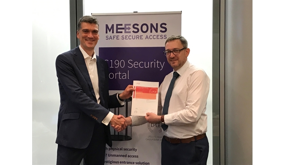 Meesons achieves LPS 1175: Issue 8 certification for an extended range of security portals