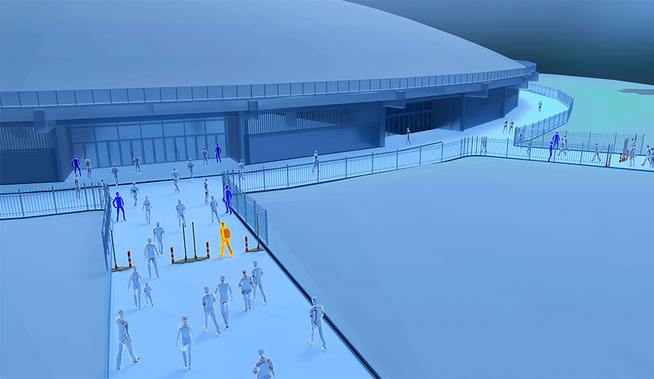 Mass security screening technology for large events