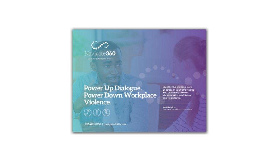 Navigate360 releases an eBook to power up dialogue and power down workplace violence