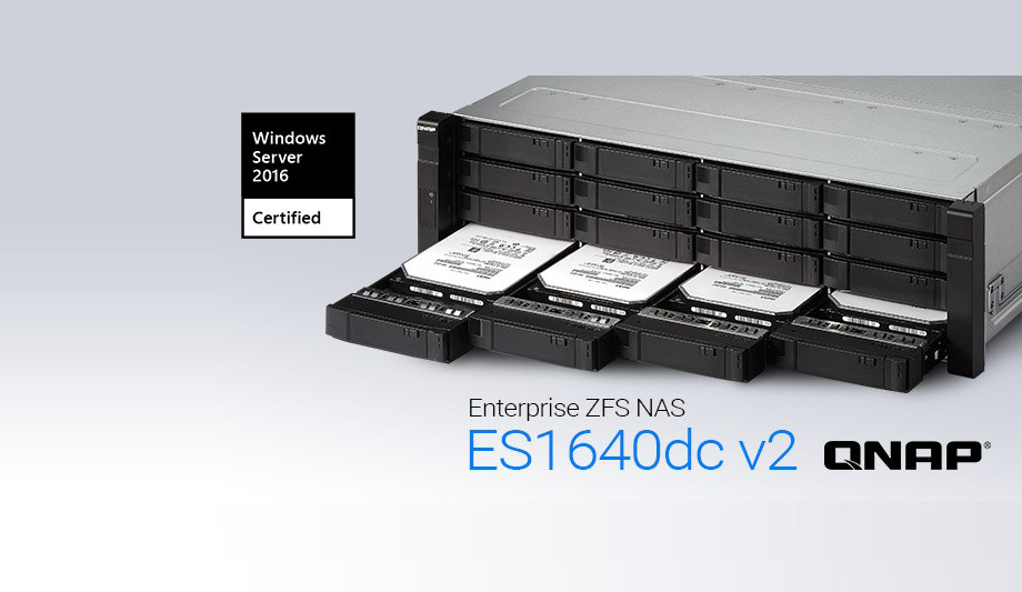 QNAP's Enterprise ZFS NAS certified for Windows Server 2016