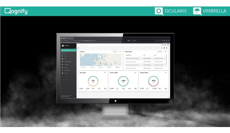 Qognify Umbrella for Ocularis enables centralised monitoring and management of large and distributed VMS installations