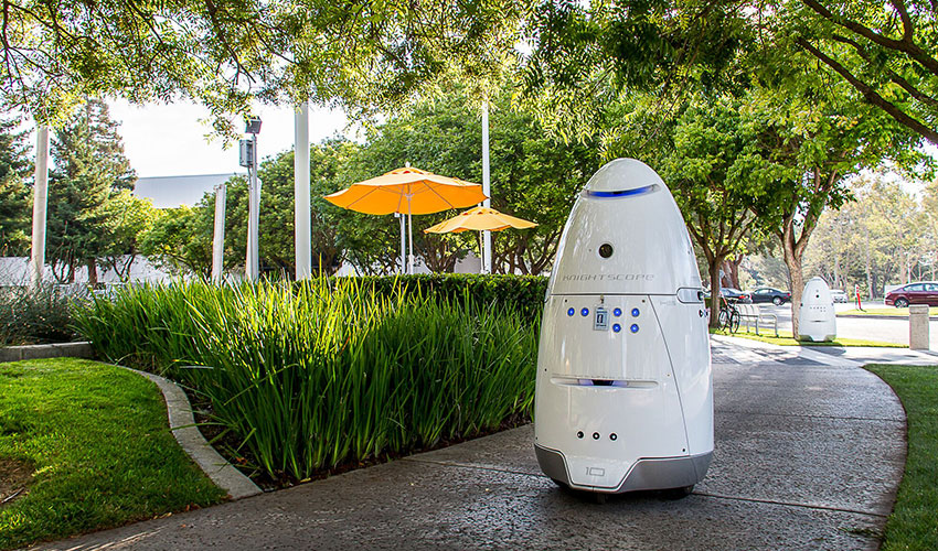 Robot guards provide security intelligence in Silicon Valley