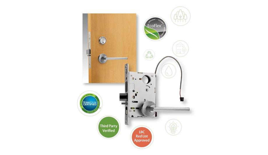 ASSA ABLOY SARGENT EcoFlex® Technology electrified mortise lock achieves Living Product Challenge certification