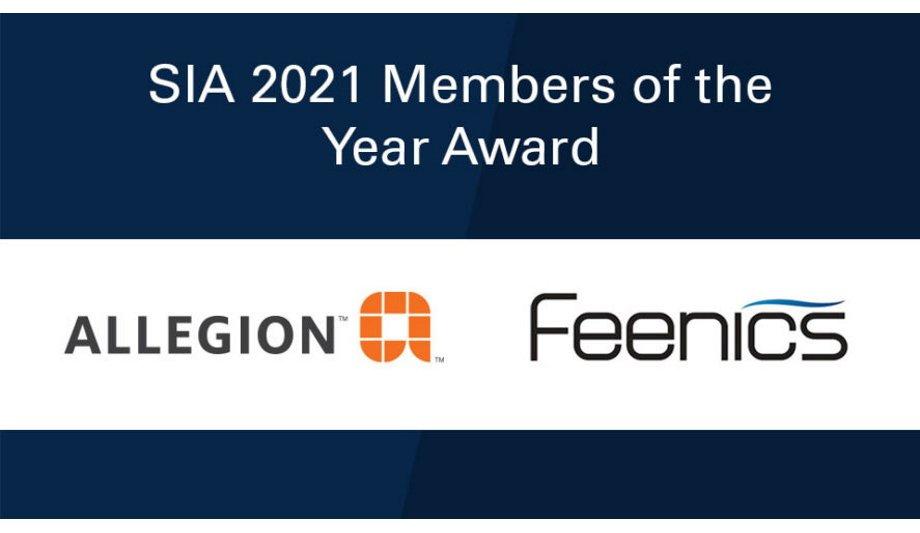 Security Industry Association names Allegion and Feenics as 2021 SIA Member of the year