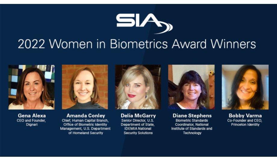 Security Industry Association announces winners of the 2022 Women in Biometrics Awards