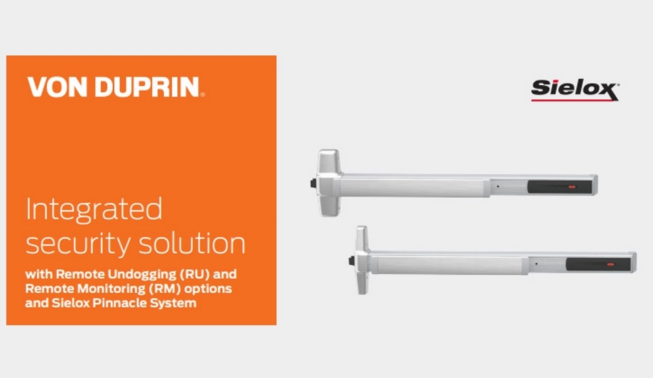 Sielox Pinnacle Access Control Platform integrates with Allegion’s Von Duprin to enhance perimeter security at K-12 schools