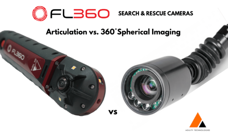 Agility Technologies brings Search & Rescue Cameras – articulation vs. 360° spherical Imaging