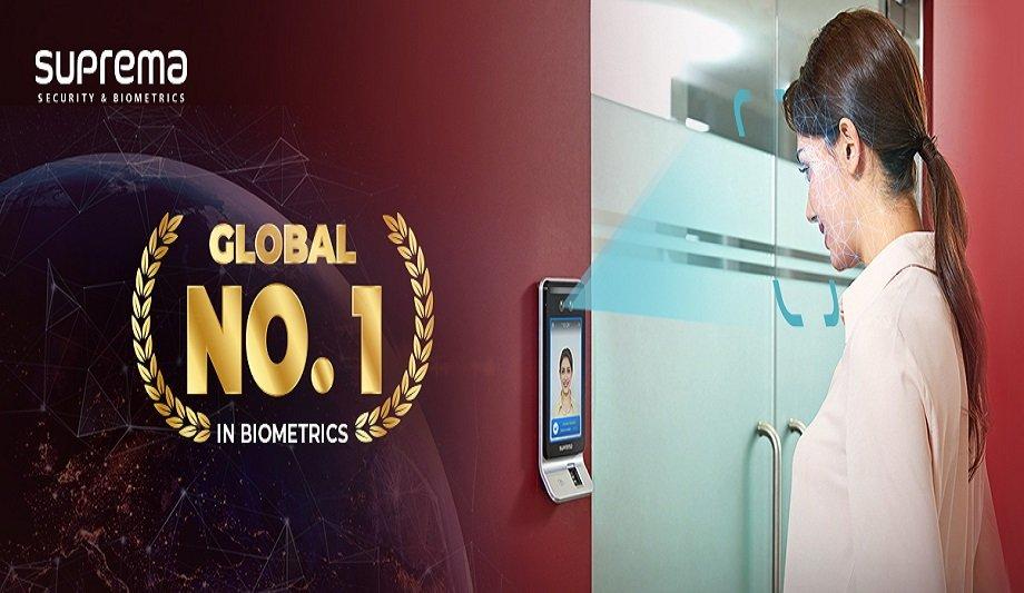 Suprema achieves no. 1 market share in the global biometric market excluding China