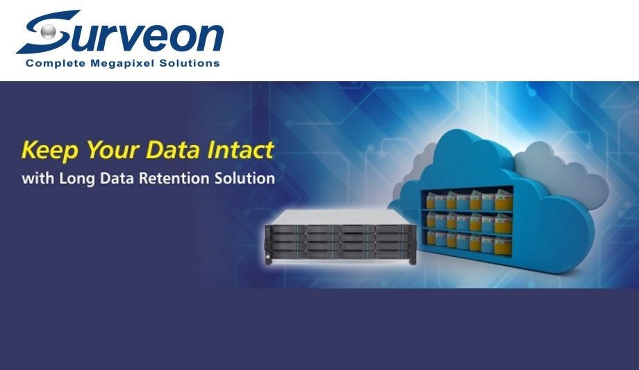 Surveon's Data Retention Solutions facilitate 365-day recording and enhance data security