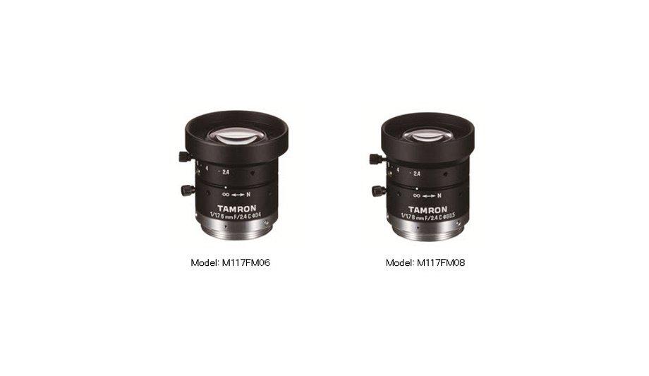 Tamron announces the launch of M117FM06 and M117M08 fixed focal lenses for expanded applications in machine vision