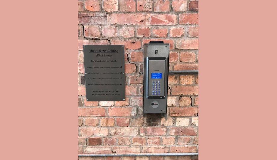 Videx Security equips Hicking Building Ltd’s residential flats with its GSM 4812 intercom system for assisted access control