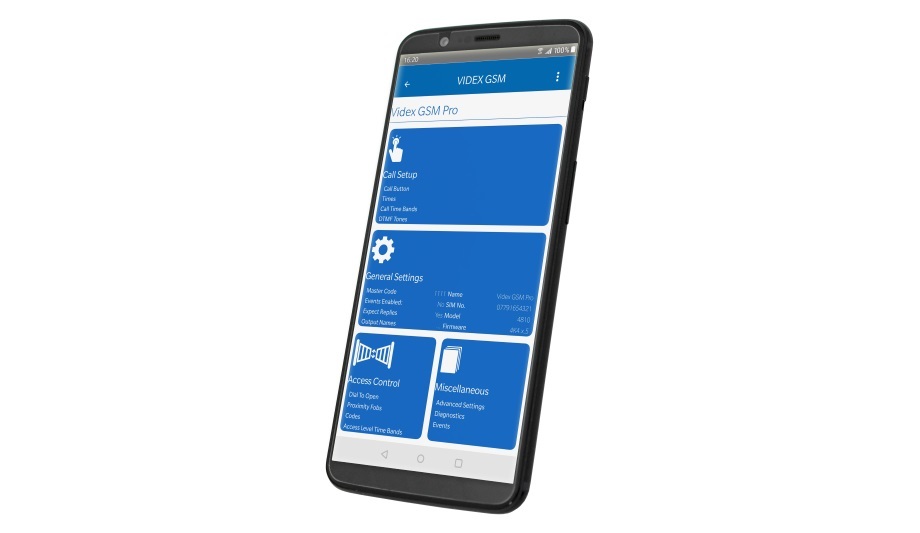 Videx Security announces release of new installer app for Videx GSM intercom systems