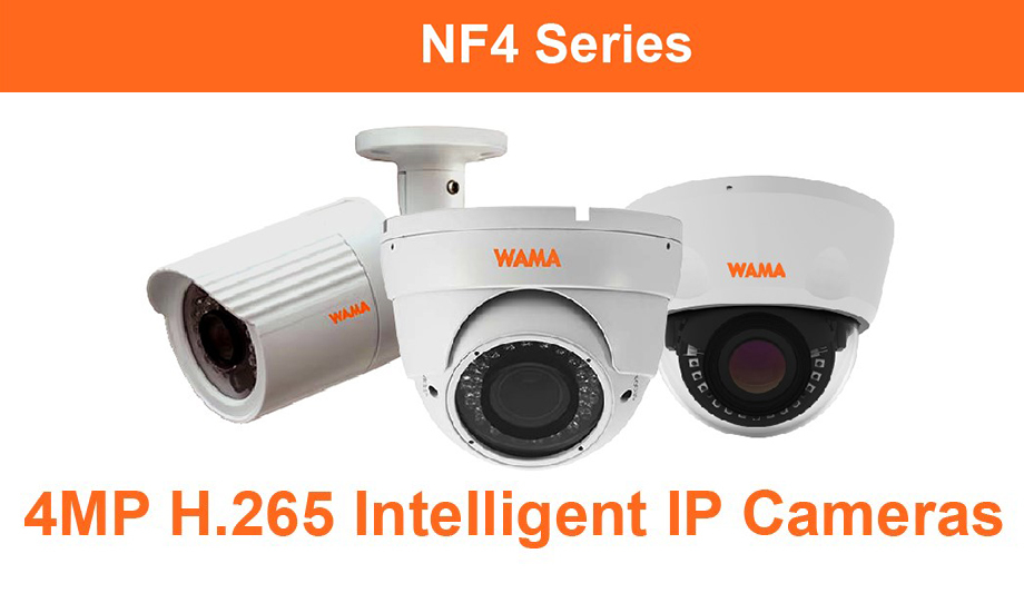 WAMA adds two new motorised vari-focal models into its NF4 Series 4MP H.265 IP cameras