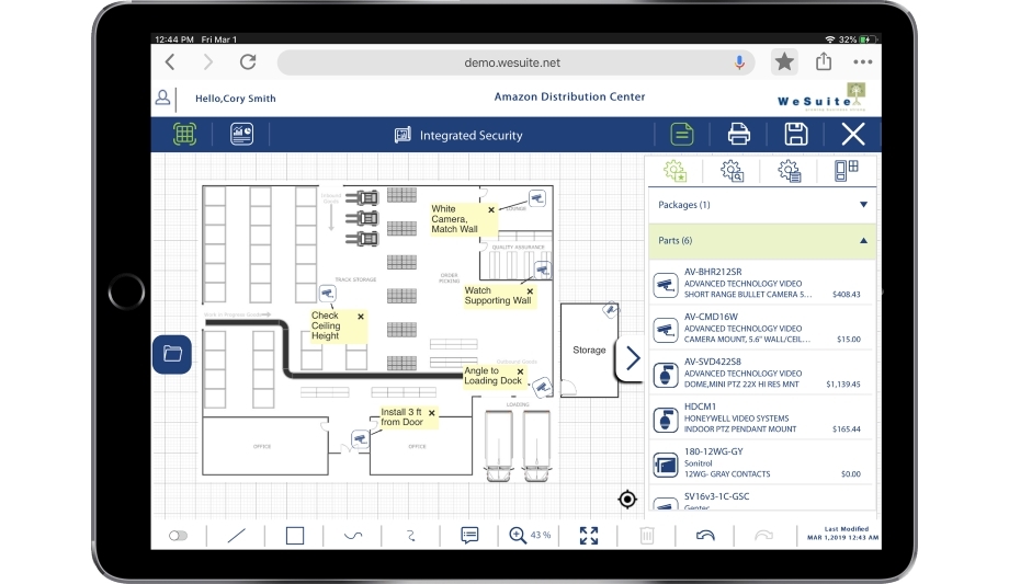 WeSuite Site Survey documentation tool allows users to create detailed site surveys