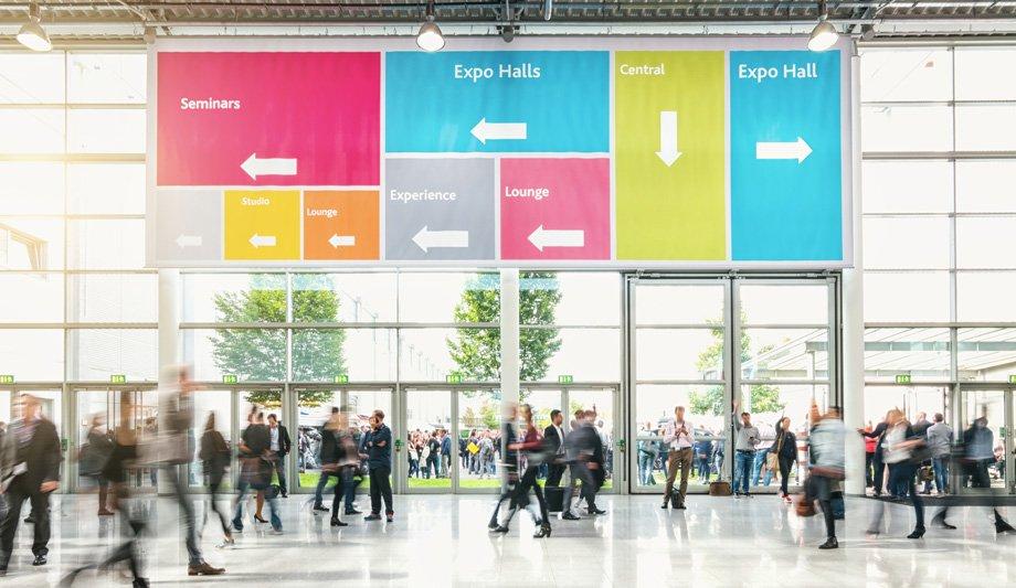 What do you accomplish by attending a security trade show?