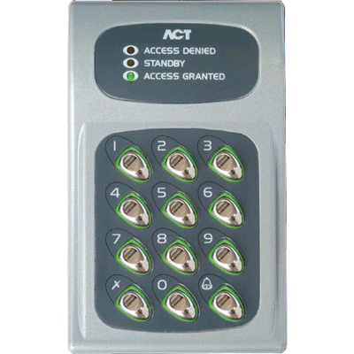 ACT ACT 10 Digital Keypad audio, video, keypad entry with backlit keypad