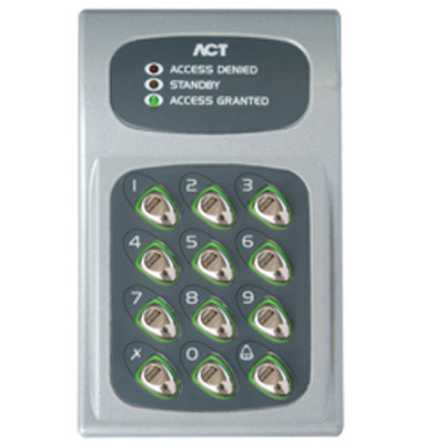 ACT 5 & ACT 10 digital keypads & ACT 5prox (with proximity) offer low-cost access control solutions for standalone doors / gates