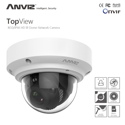 Anviz TO2808-IE 1/3.2-inch 5MP true day/night HD network dome camera