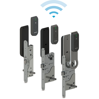 ASSA ABLOY - Aperio™ L100 SCAND electronic lock with standard RFID-reader