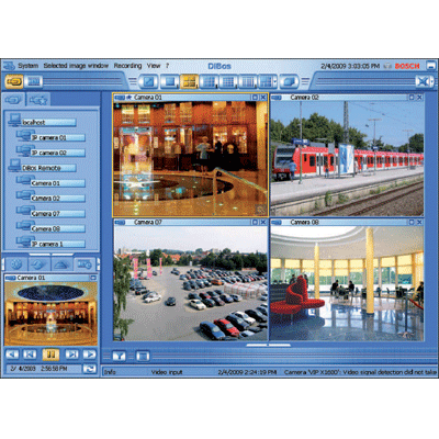 Bosch DBSR322 CCTV software with recording of up to 32 IP devices