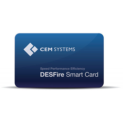 CEM DESFire pre-personalised contactless smart card
