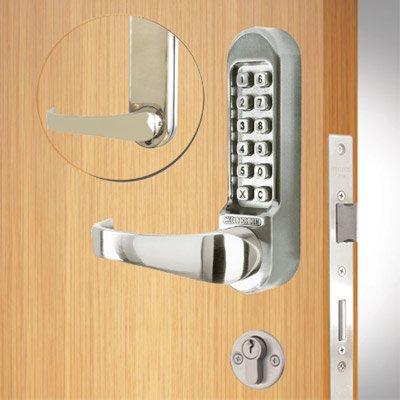 Codelocks CL520 mortice lock with double cylinder