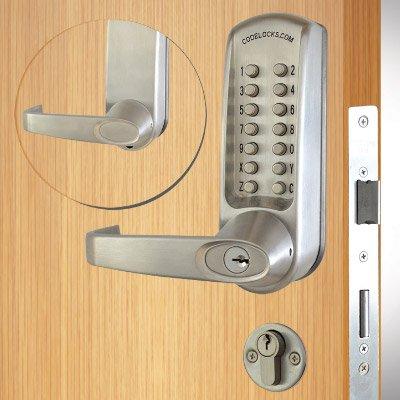 Codelocks CL620 mortice lock with double cylinder