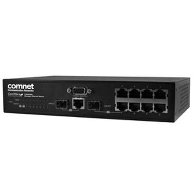 Comnet CWGE9MS commercial grade 9 port gigabit managed ethernet switch