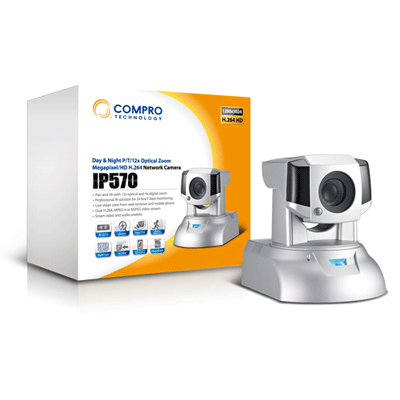 Compro IP570 megapixel IP camera with 1/4 inch chip