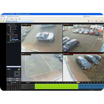 Controlware Web Client enables secure remote video surveillance for multiple users and is an optional module for the Cware open management platform