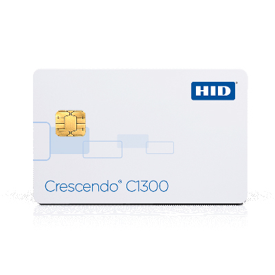 HID Crescendo C1300 high security smart card for IT and physical access