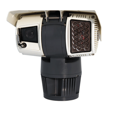 Dedicated Micros DM/8000-18D CCTV camera with integrated IR illuminator