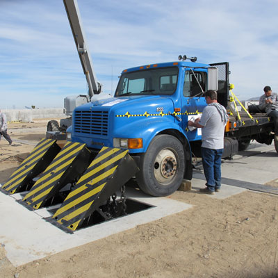 Delta’s newest EM-controlled anti-terrorist crash barrier provides less than zero penetration