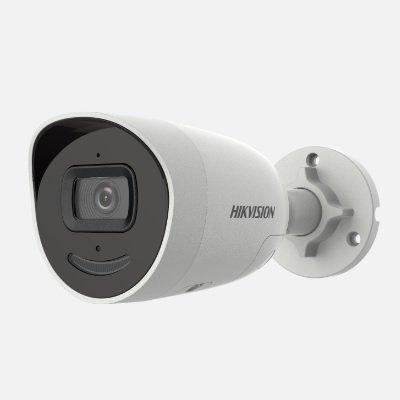 Hikvision DS-2CD2046G2-IUSL(2.8mm)(C) 4 MP AcuSense Strobe Light and Audible Warning Fixed Mini Bullet Network Camera