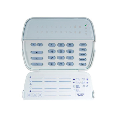 DSC RFK5508 PowerSeries 8-zone LED keypad with built-In wireless receiver