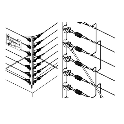 Gallagher Walltop Systems low-cost electric fence solution for walls, roofs and fences