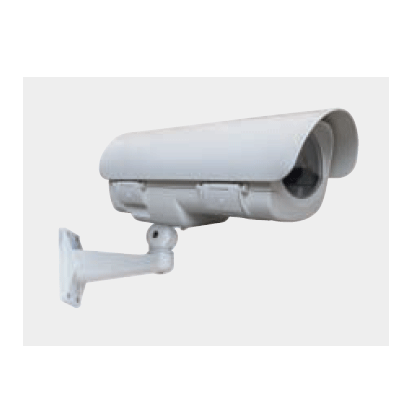 Ganz GH-FW230 CCTV camera housing with cable managed bracket, sunshield and heater