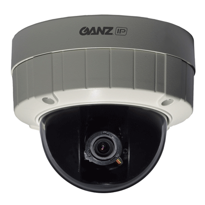Ganz ZN-DT1MA dome camera with web interface for live viewing and configuration