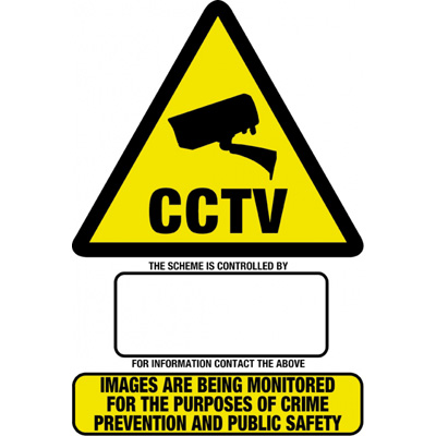HAYDON HAY-WSA3 rigid CCTV warning sign