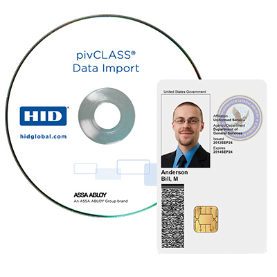 HID pivCLASS Data Import software application of extraction of credential information