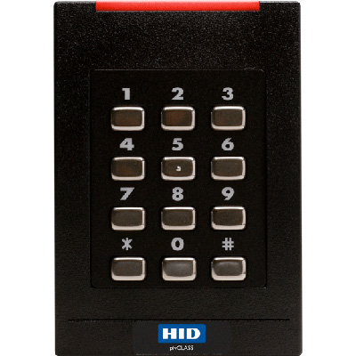 HID pivCLASS RK40 wall switch with keypad pivCLASS reader