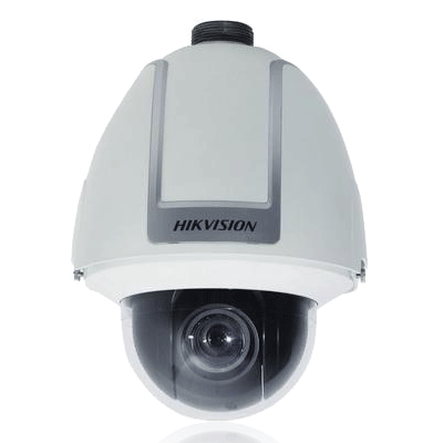 Hikvision DS-2AF1-508 dome camera with 360° endless pan range and -5°-185° tilt range