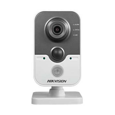 Hikvision DS-2CD2410F-I(W) 1MP IR cube network camera with up to 10m IR