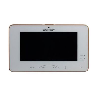 Hikvision DS-KH8301-WT video intercom indoor station with 7-inch touch screen