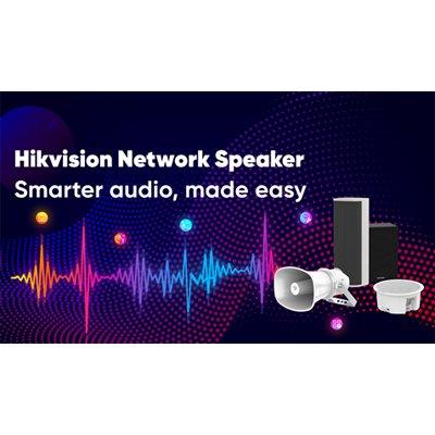 Hikvision announces new audio product line, unveiling range of network speakers