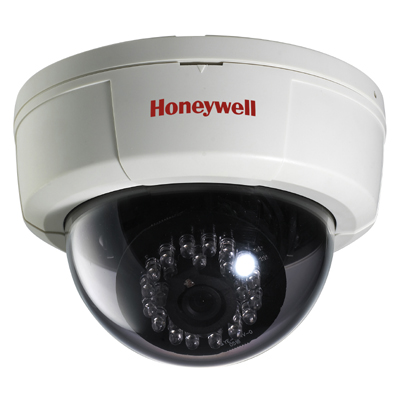 Honeywell Video Systems DS60X standard resolution fixed lens day/night dome camera with infrared illuminators