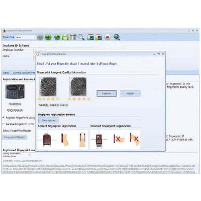 IDTECK FINGERPRINT ENROLLMENT PRO access control software with fingerprint quality check
