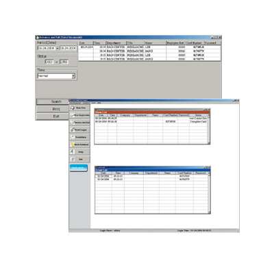 IDTECK STAR100R access control software with real time monitoring of events and alarm