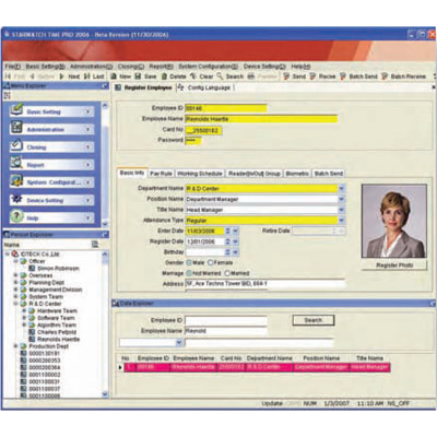 IDTECK STARWATCH TIME PRO 2006 Access control software